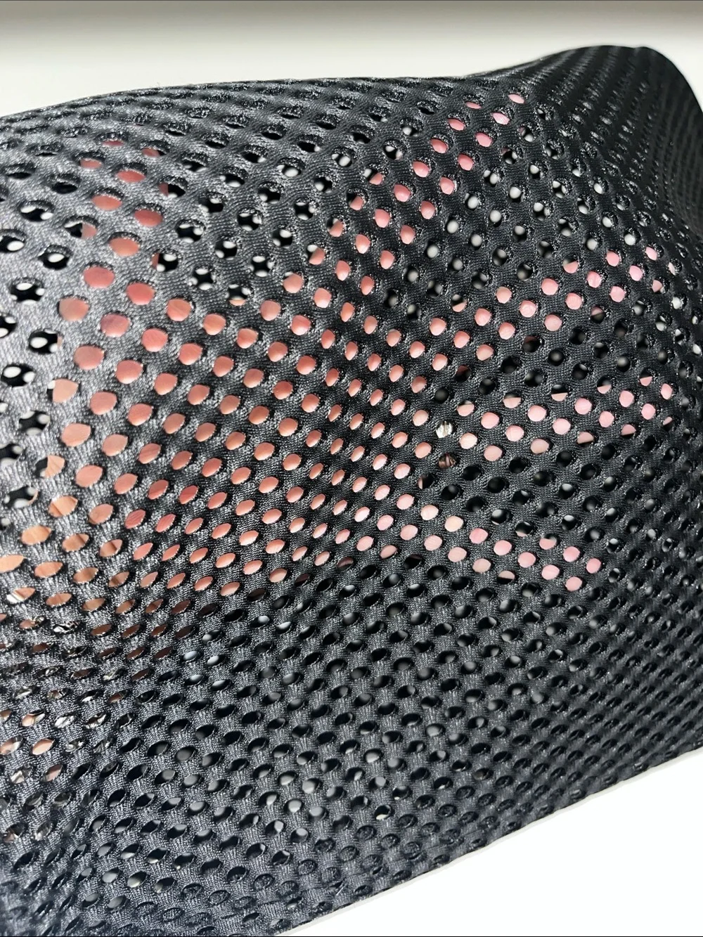 Vans Black Mesh Pouch with Neon Yellow Drawstring